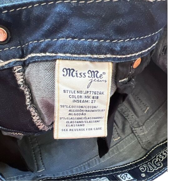 Miss Me Embroidered Ankle Skinny in MK 618 Size 29 - Picture 5 of 8